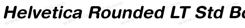 Helvetica Rounded LT Std Bold字体转换